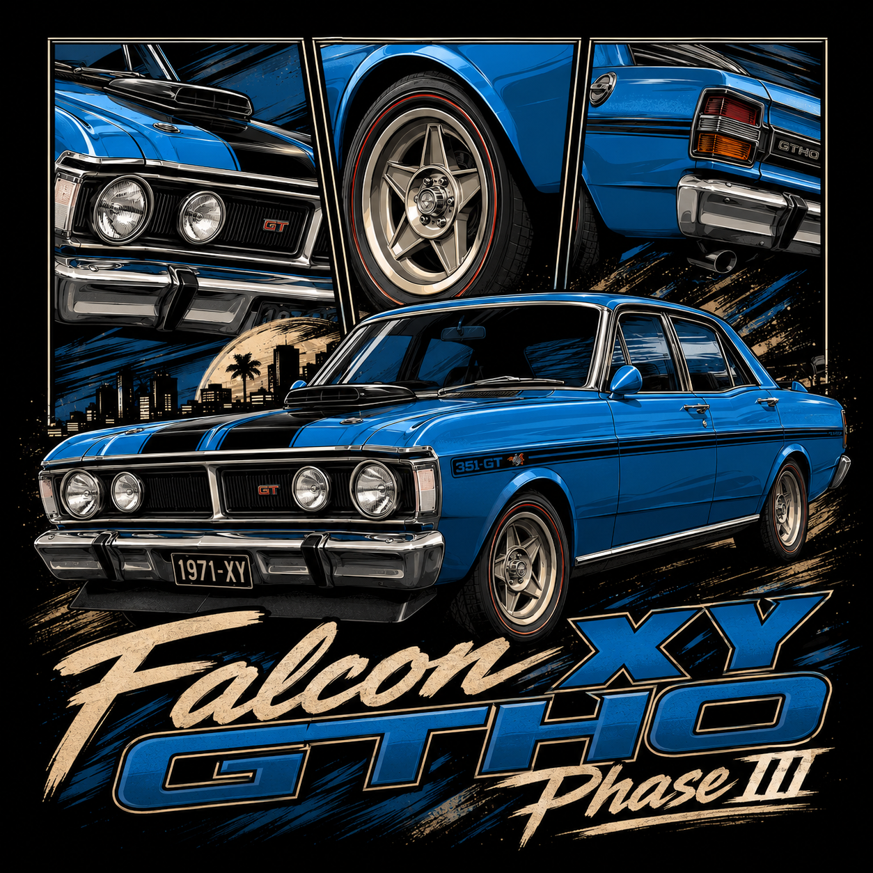 1971 Falcon XY GTHO Phase III Blue