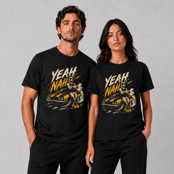 Yeah Nah Muscle Roo Graphic T-Shirt – Australian Muscle Car Tee